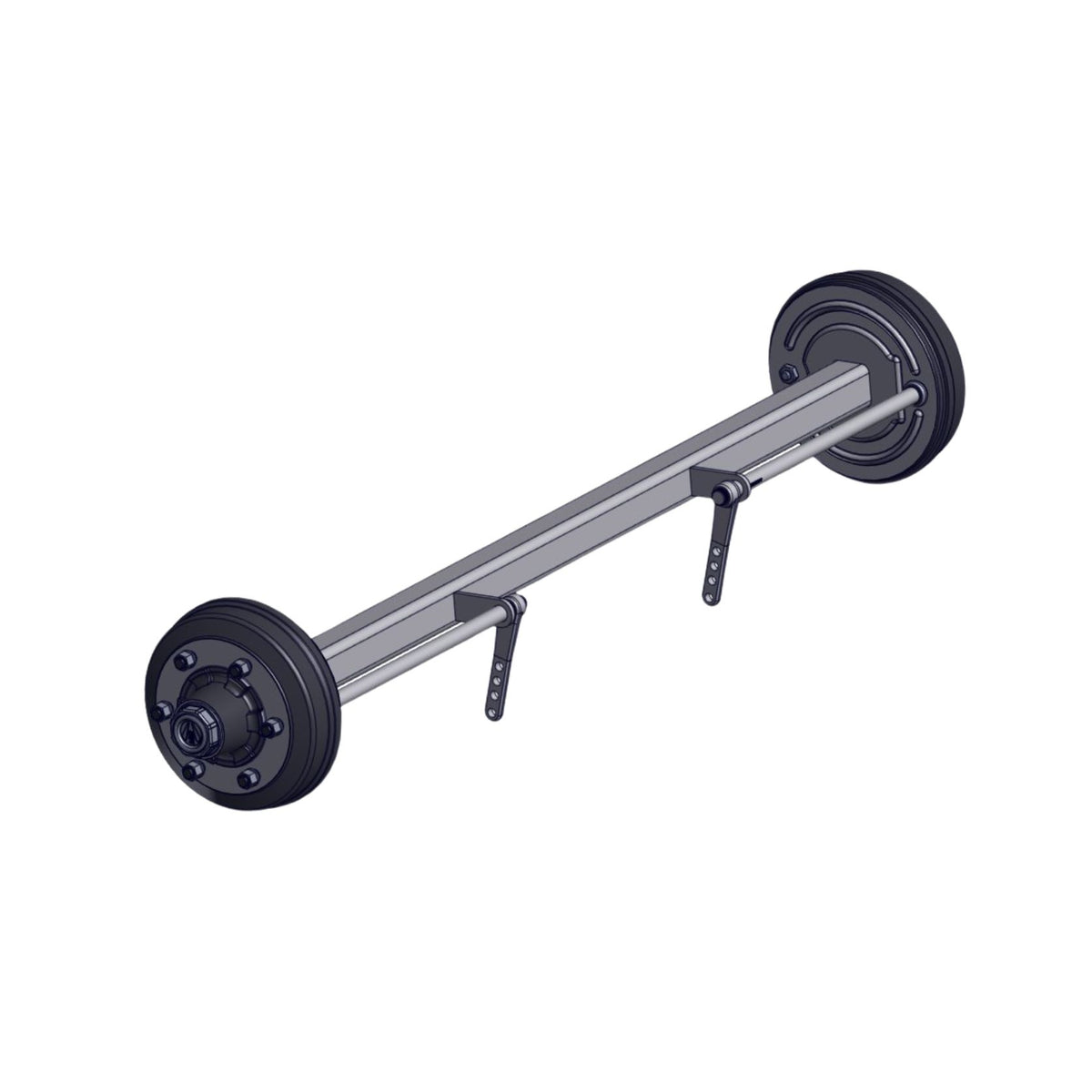 Braked Full Beam Axle 70mm SQ 6,000kg