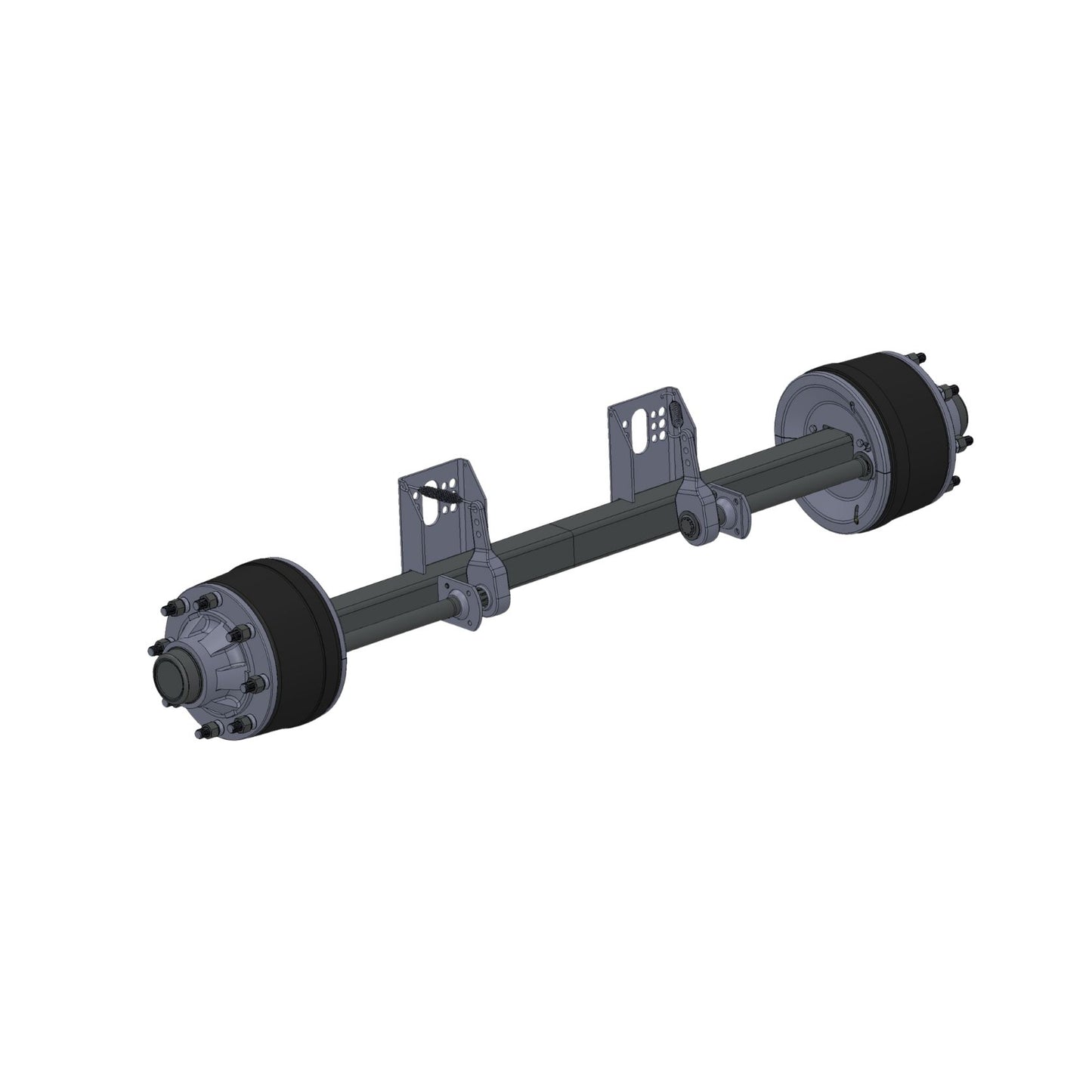 Braked Full Beam Axle 80mm SQ 5,000kg ABS