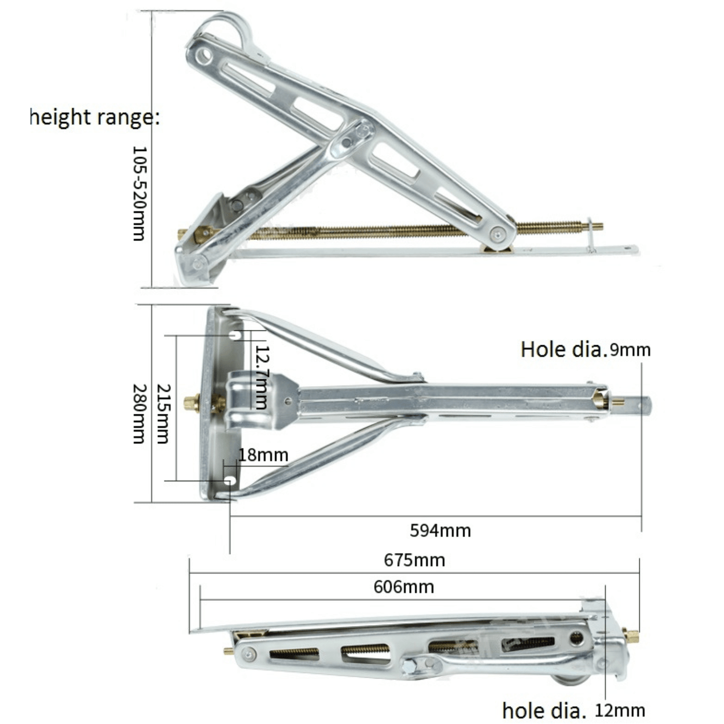 Corner Jack Folding 800kg