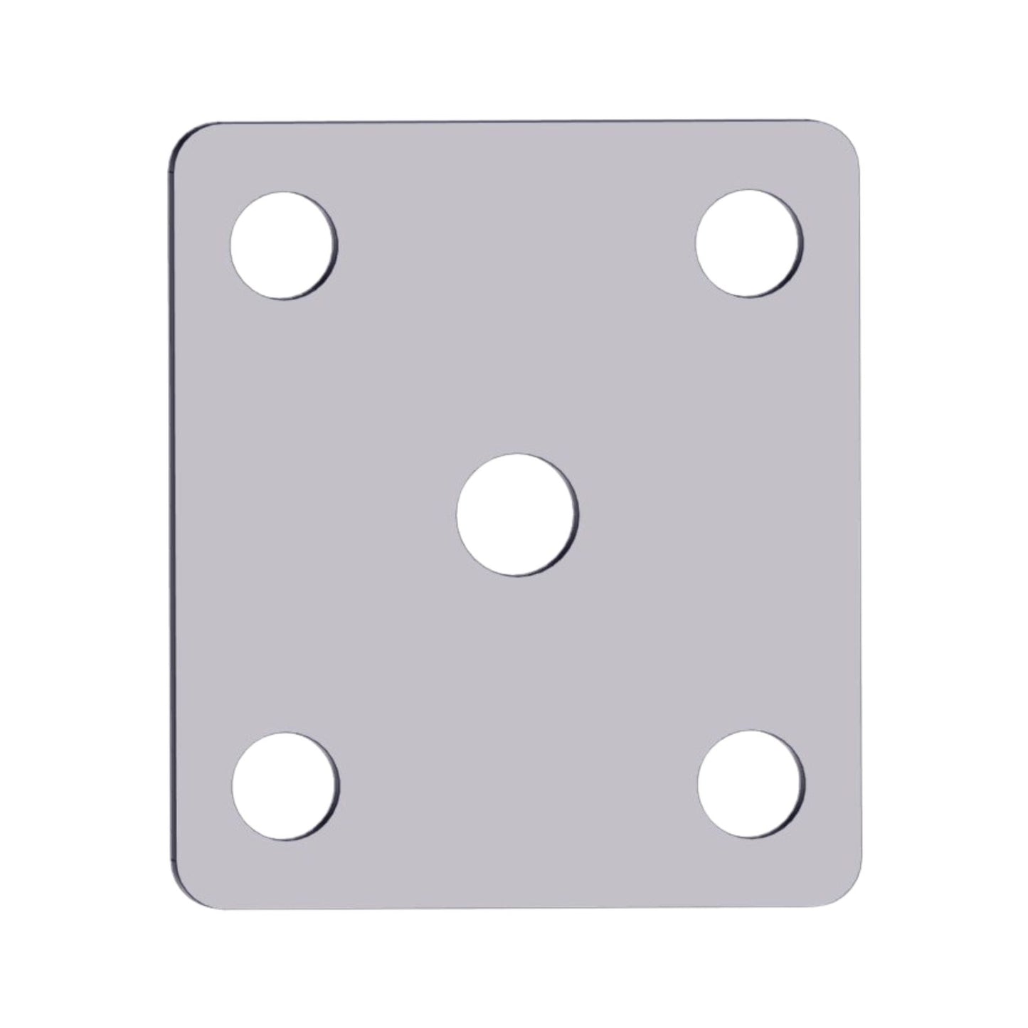 5 Hole Plate Square 90mm Square 75mm