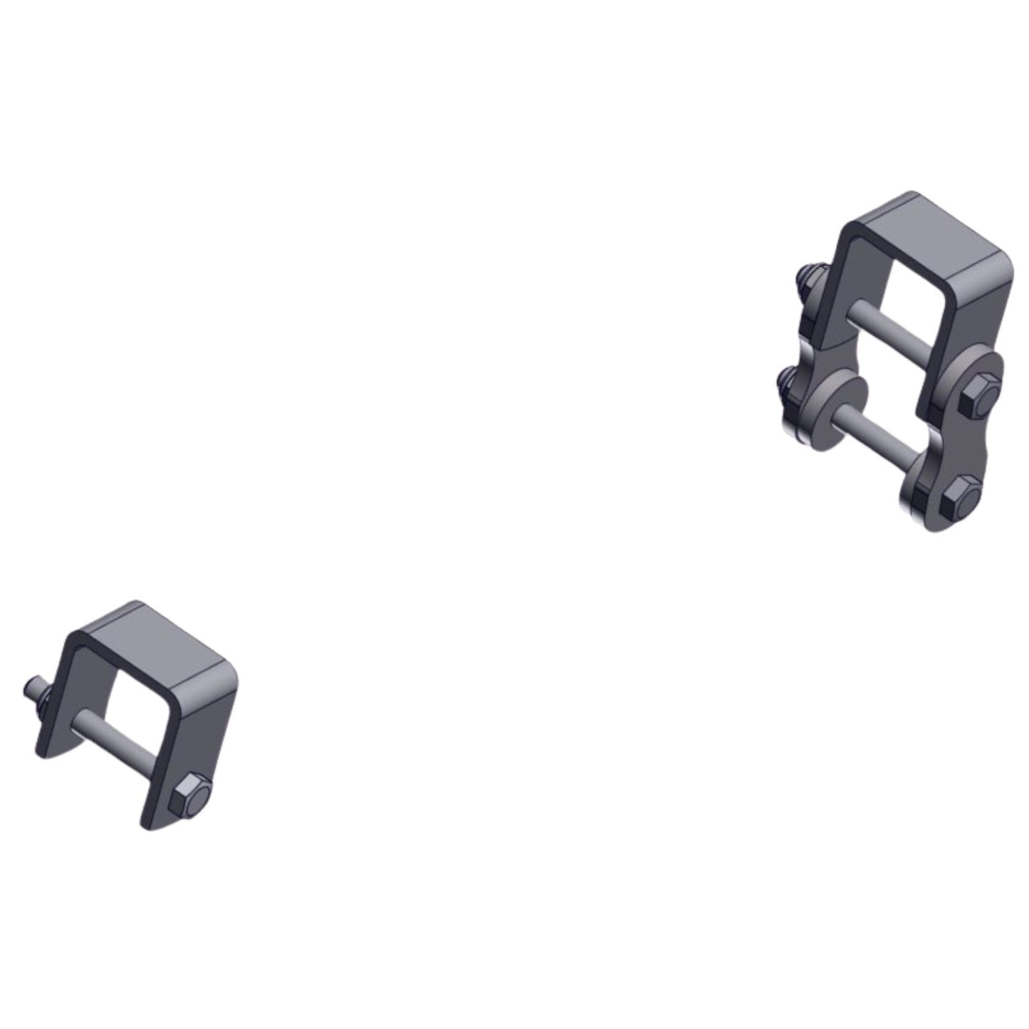 2 Eye Hanger Bracket Set 50mm