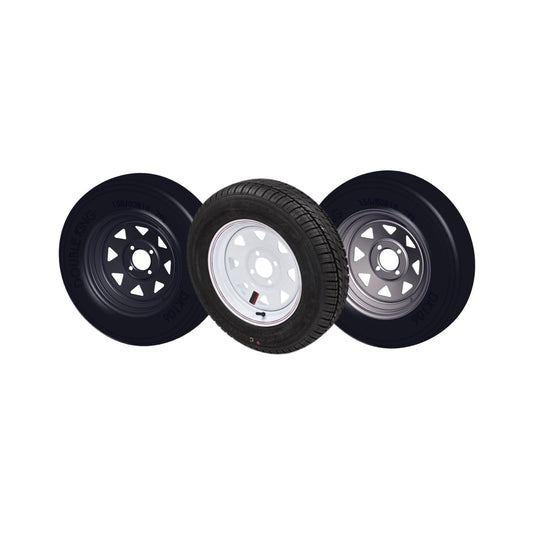 14â€³ Wheel & Tyres 195R14C (Stud Fixing: 6 or 108.9 or 139.7 | Rim Colour: Silver Spoked (SDC))