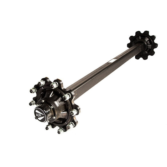 Unbraked Full Beam Axle 100mm SQ 14000KG