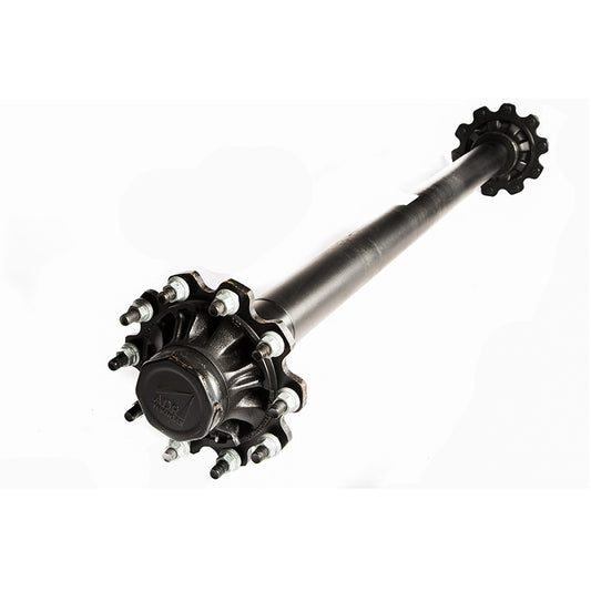 Unbraked Full Beam Axle 127mm Round 17000KG