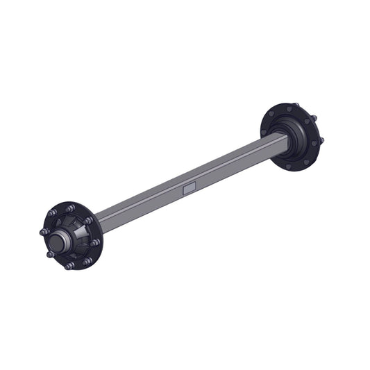 BQ Unbraked Full Beam Axle 80mm SQ 8,000kg