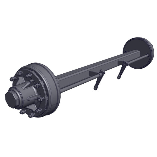 Braked Full Beam Axle 100mm SQ 14,000kg