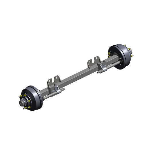 Braked Full Beam Axle 70mm SQ 3,500kg ABS