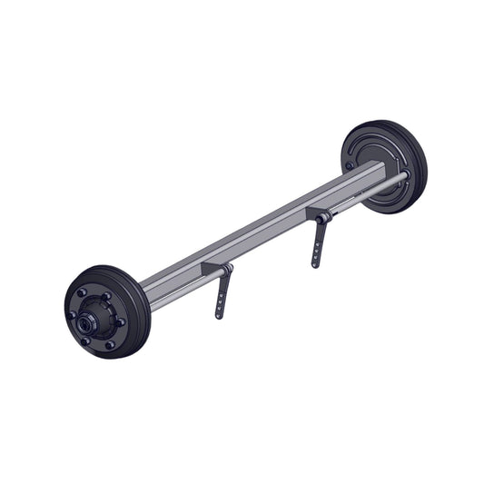 Braked Full Beam Axle 70mm SQ 6,000kg