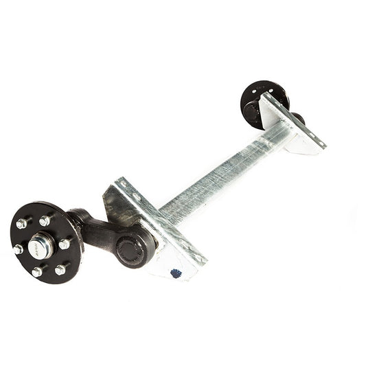 Unbraked Axle Rubbaride 1,800Kg