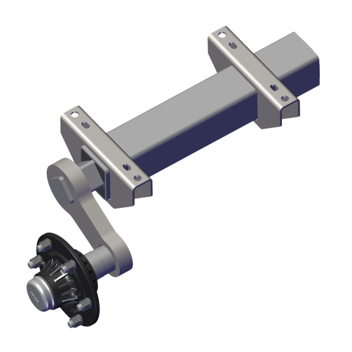 Unbraked Axle Rubbaride Stub 3,500Kg