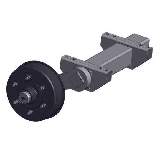 Braked Axle Rubbaride Stub 3500kg