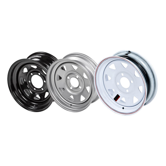 13â€³ Wheel Rims (Rim Colour: White Spoked (SDC) | Stud Fixing: 5 or 72.5 or 114.3)