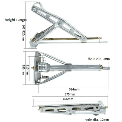 Corner Jack Folding 800kg
