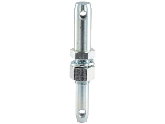 S.205 Lower link implement pin dual 22 - 28x203mm, Thread size 7/8x57mm Cat. 1/2 (Ø22/28mm)