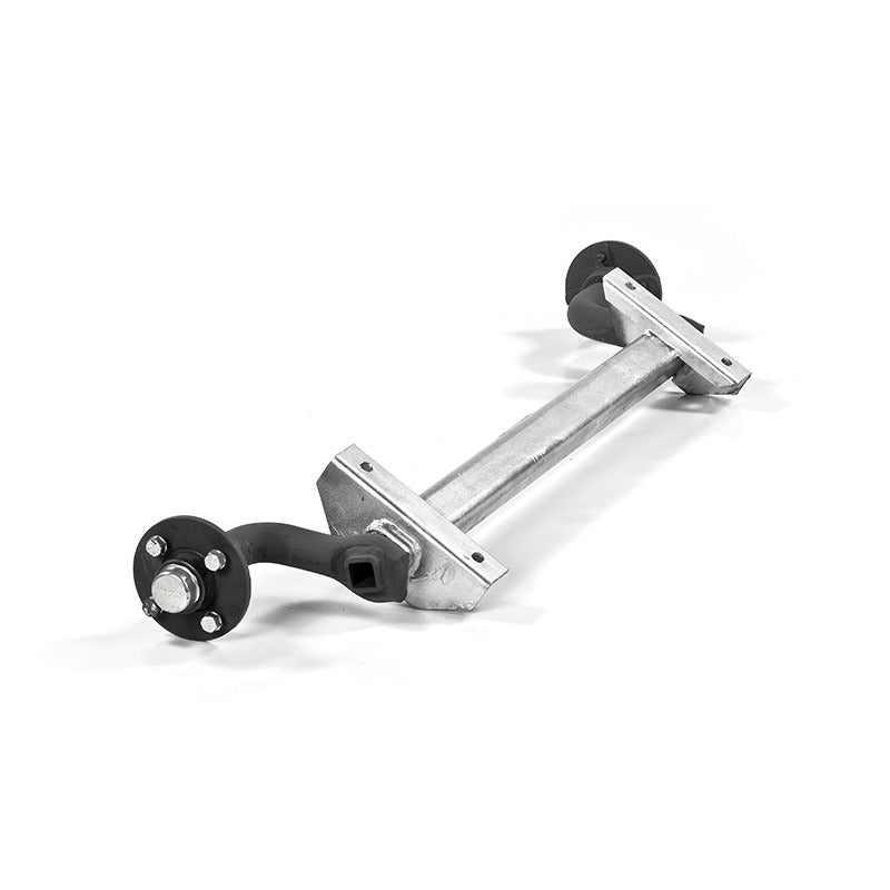 Unbraked Axle Rubbaride 750Kg