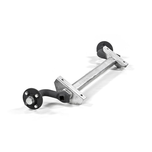 Unbraked Axle Rubbaride 750Kg