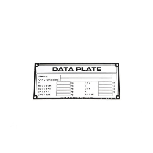 Data Plate